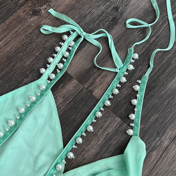 Mint high low For Love and Lemons dress - Picture 8 of 9